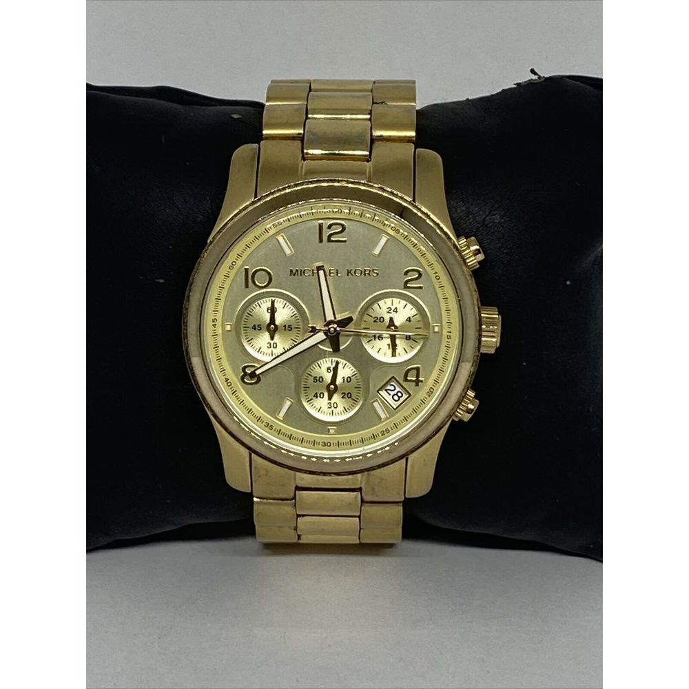 Michael Kors Runway MK5055 Womens Stainless Steel Analog Dial Quartz Watch MP110